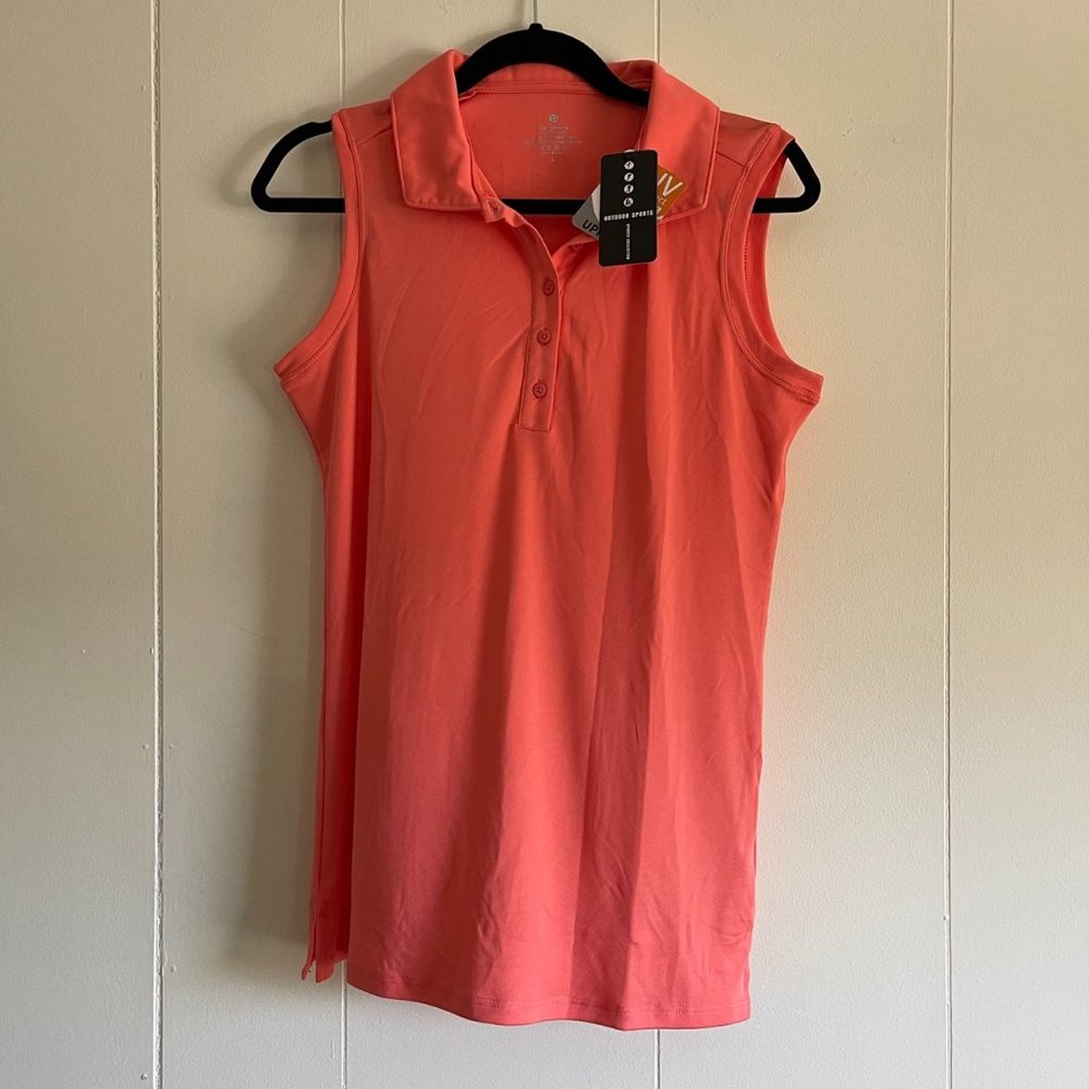 CQC Sports Women's Tennis and Golf Collar Tank Top